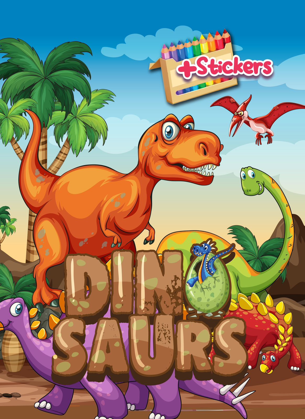 C014 - Coloring book with stickers