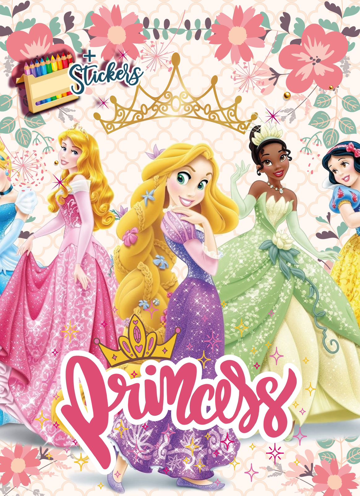 C014 - Coloring book with stickers