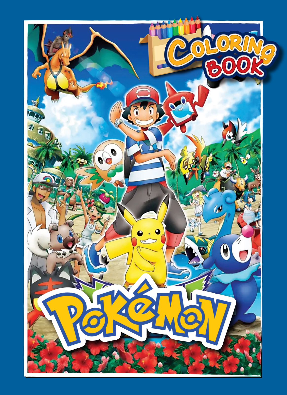 C014 - Coloring book with stickers
