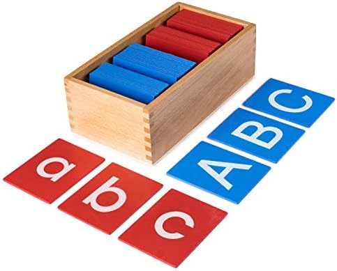 Mo006 - Montessori Uppercase and Lowercase sandpaper letters