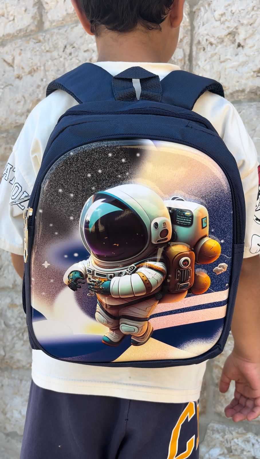 SB002 - 30 cm 3D school bag astronaut design