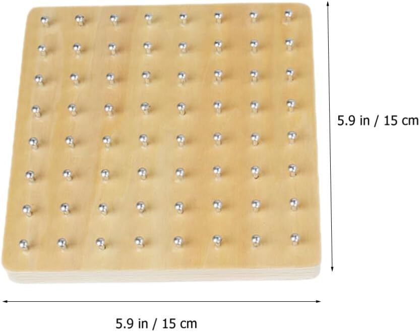 Mo095 - Montessori Wooden Nail Board