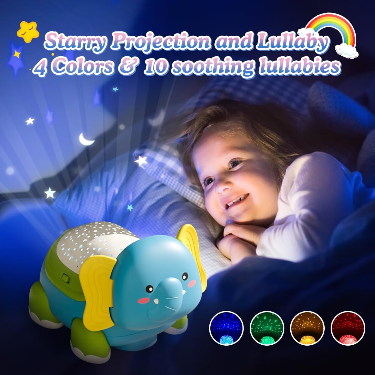 B041 - Musical projection crawling elephant