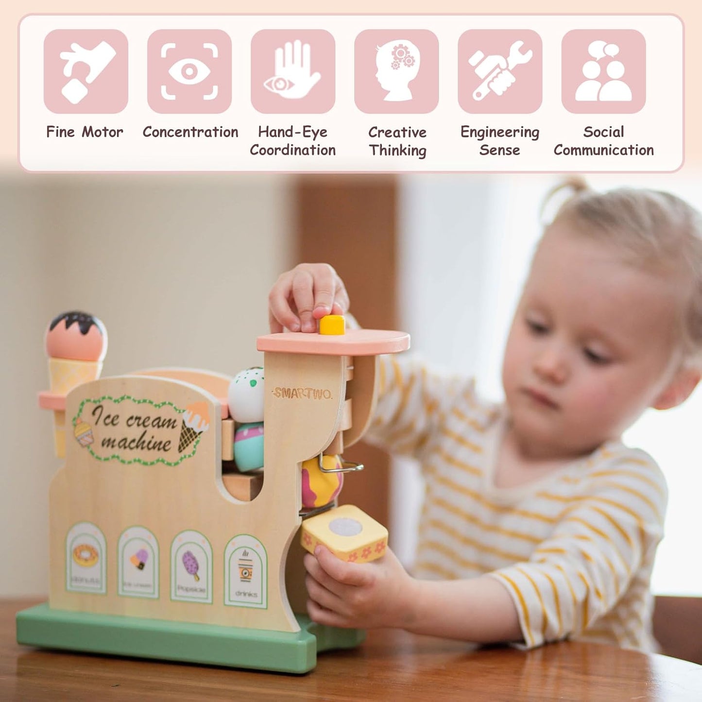 M252 - Wooden Ice cream machine