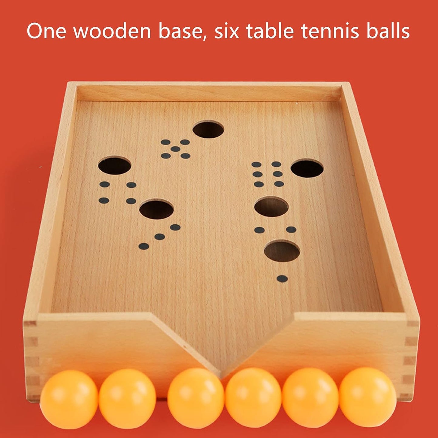 G076 - Montessori Wooden Blow Tennis Box