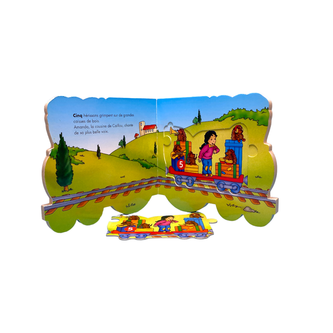 L307 - Caillou les chiffres تعلم الأرقام Livre puzzle