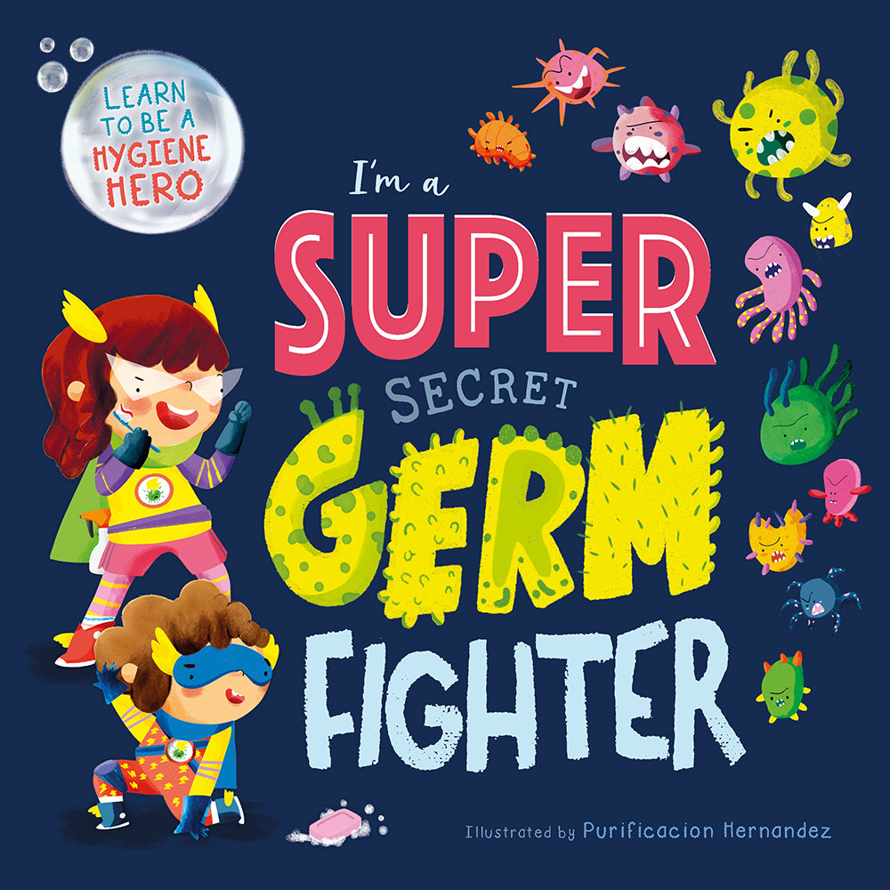 S244 - Picture Flats - I'm A Super Secret Germ Fighter