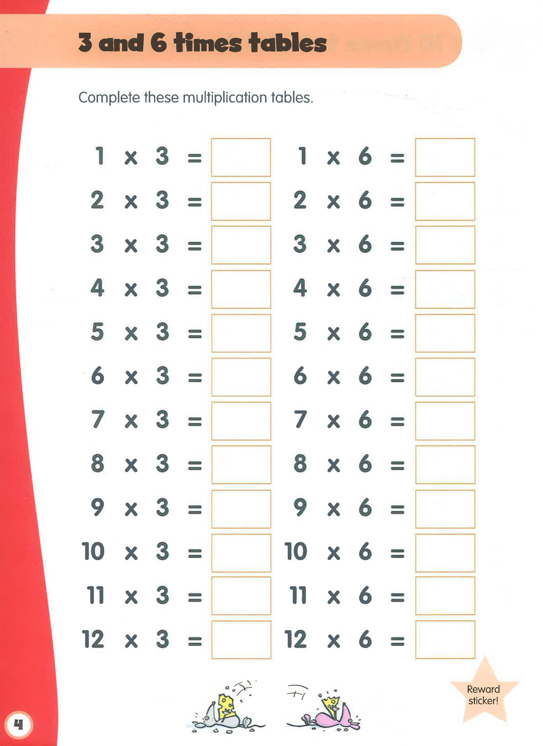 A008 - Help With Homework - Time Tables 7+