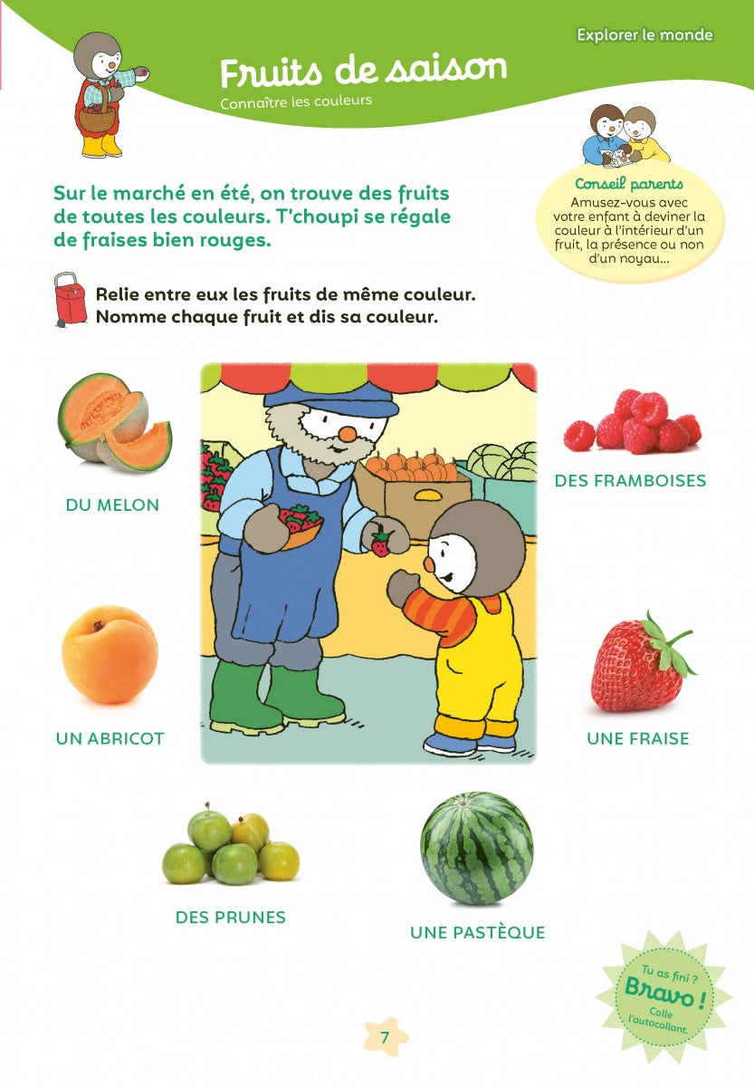 A399 - Mon T'choupi vacances j'entre en PS 2-3 ans