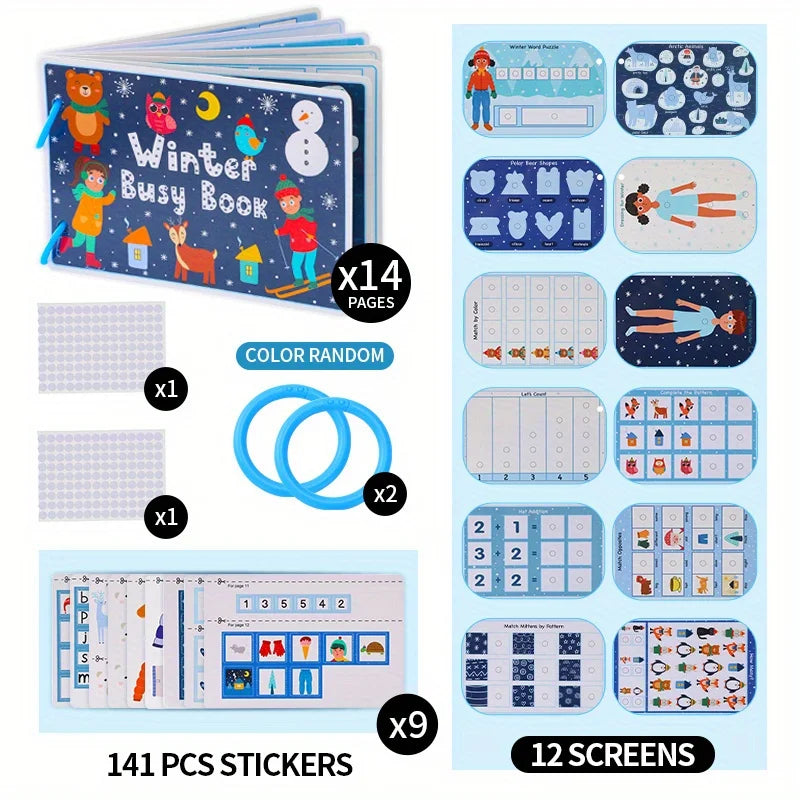 A016 - Winter busy book