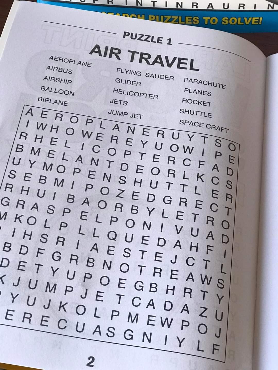 A247 - Large print word search puzzle book
