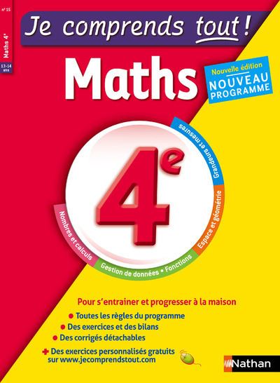 A192 - Je comprends tout! Maths 4e