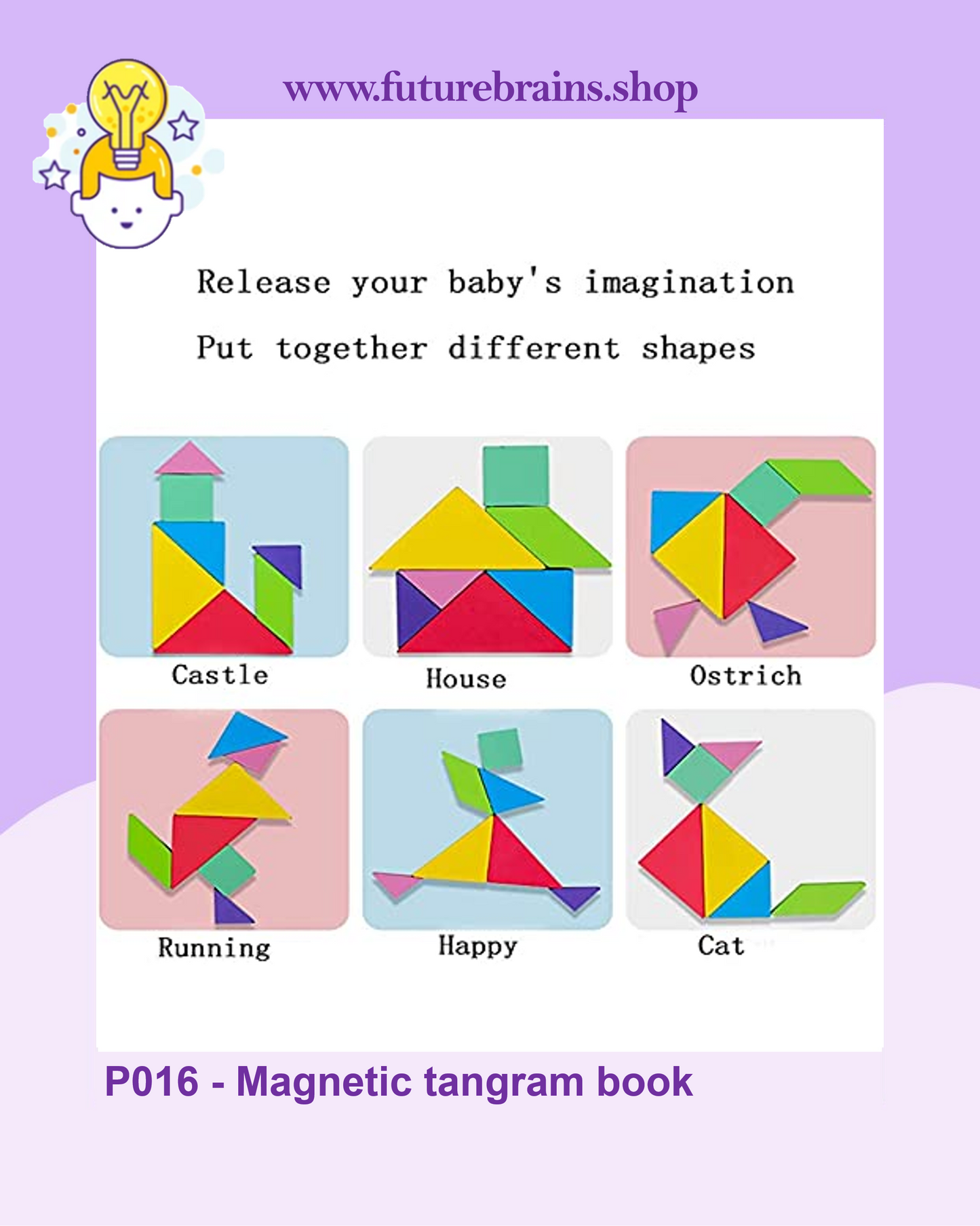 P016 - Magnetic tangram book