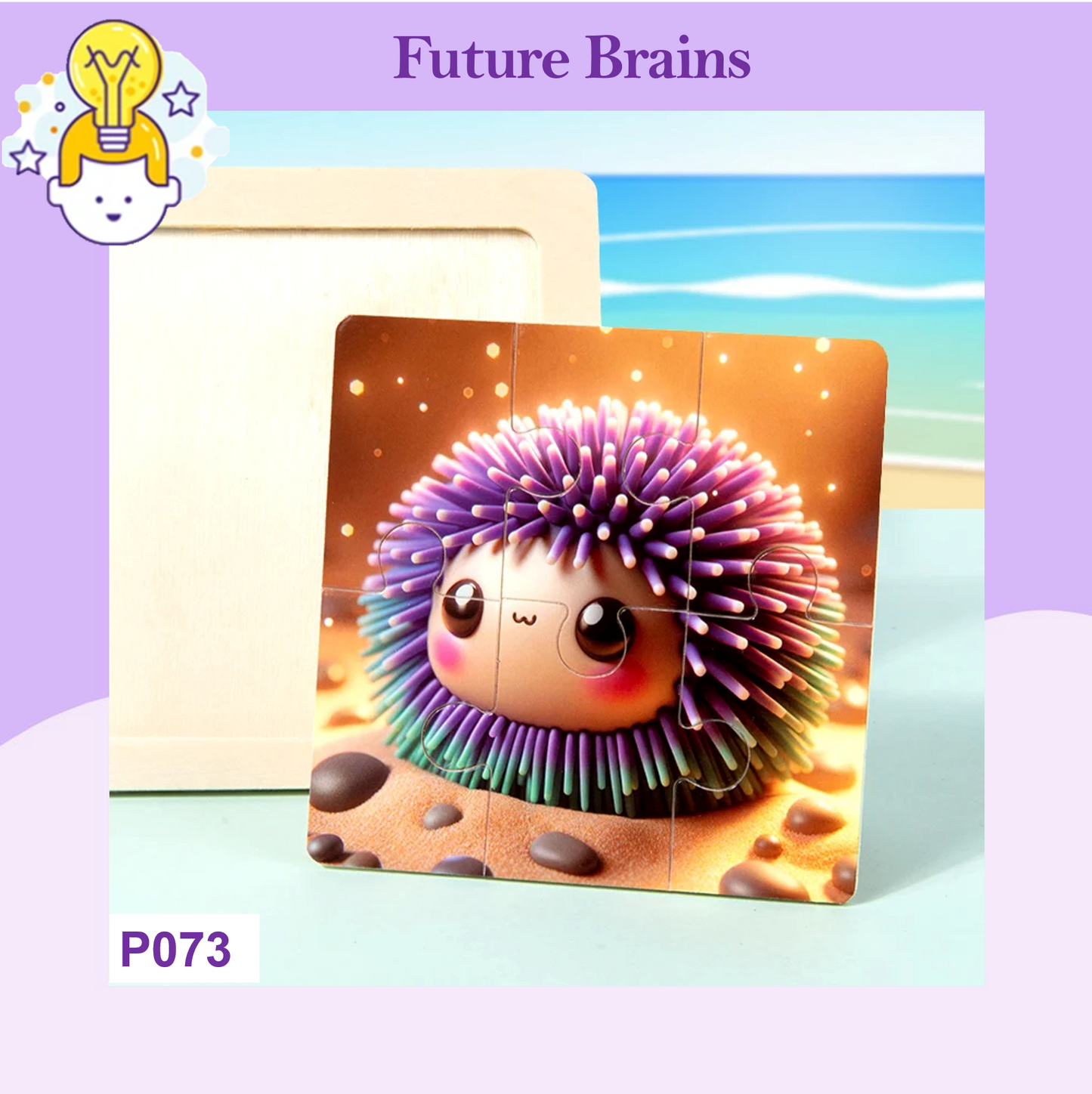 P073 - 6 pcs Infant cognitive puzzles (4 puzzles for 2 $)