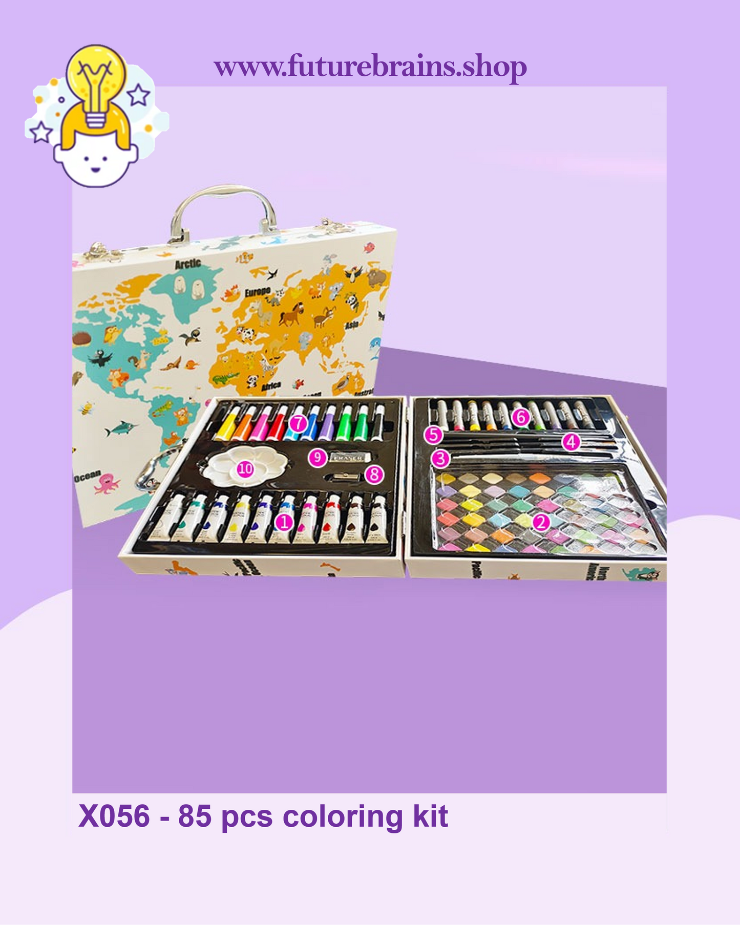 X056 - 85 pcs coloring kit