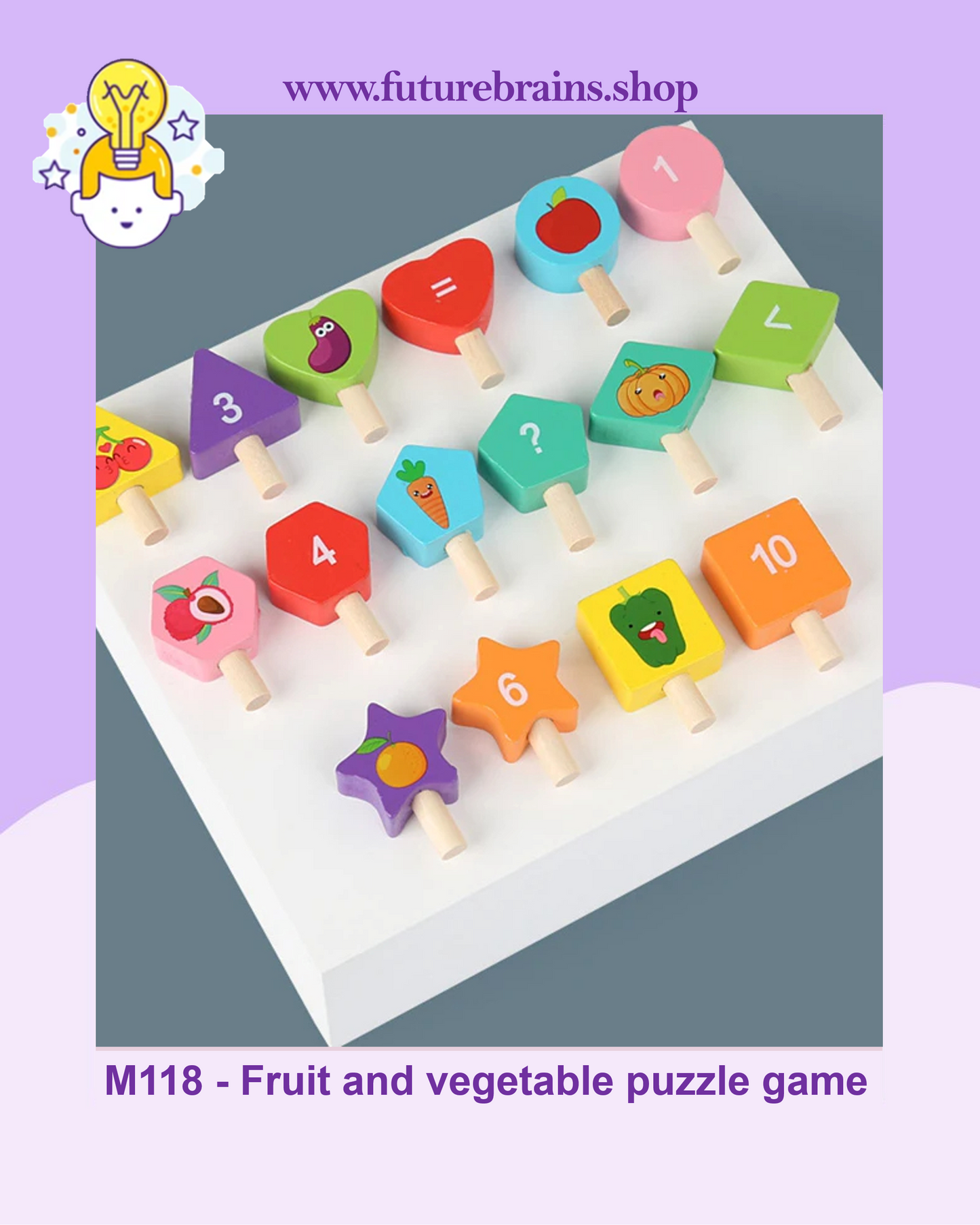 M118 - Fruit and vegetable puzzle game