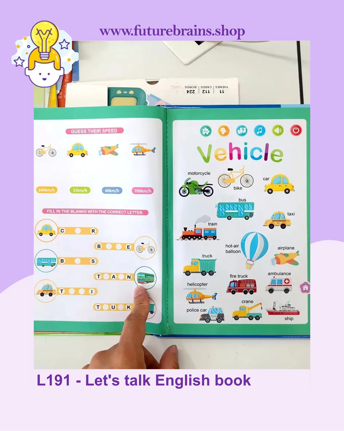 L191 - Let's talk English book (sound book)