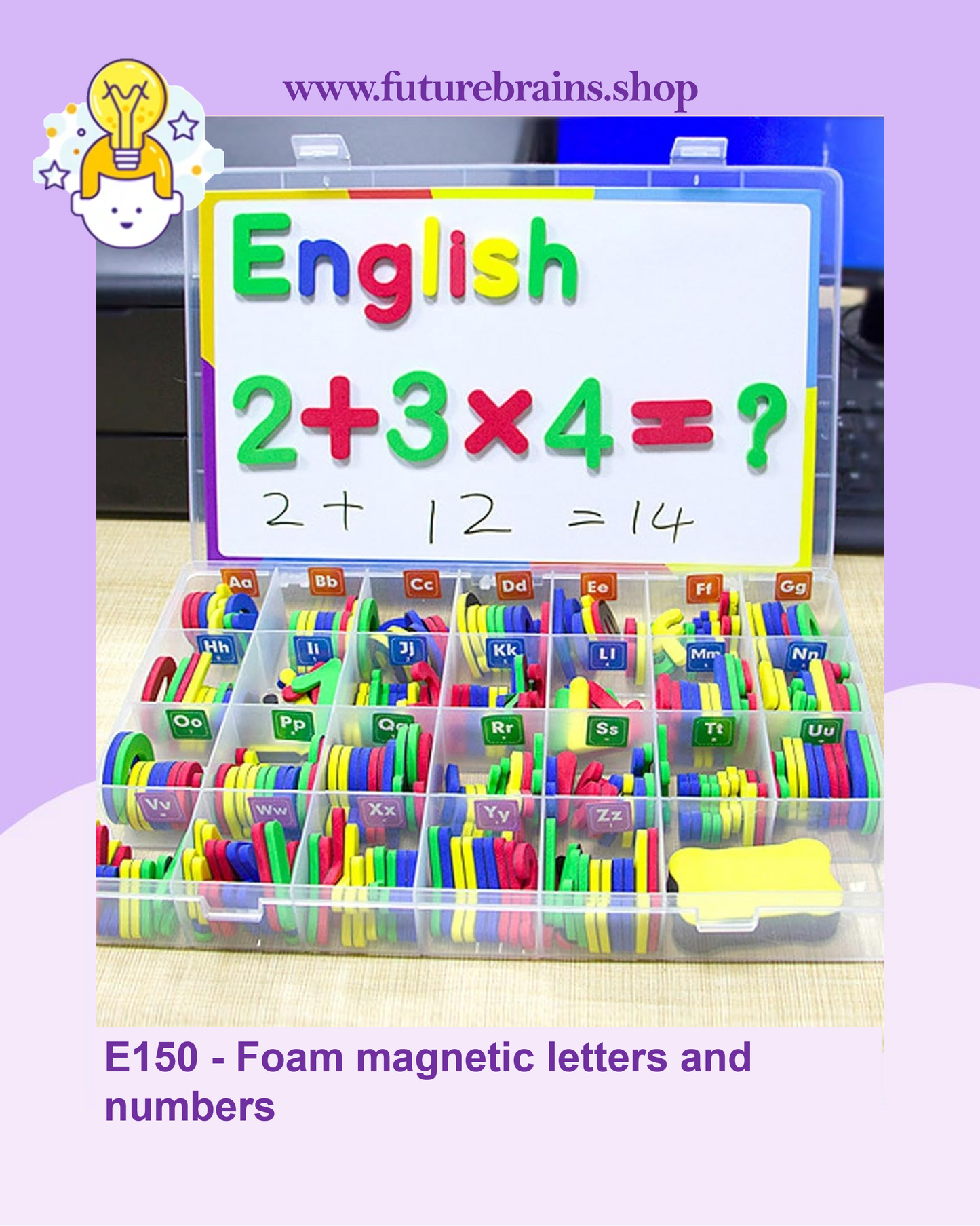 E150 - Foam magnetic letters and numbers