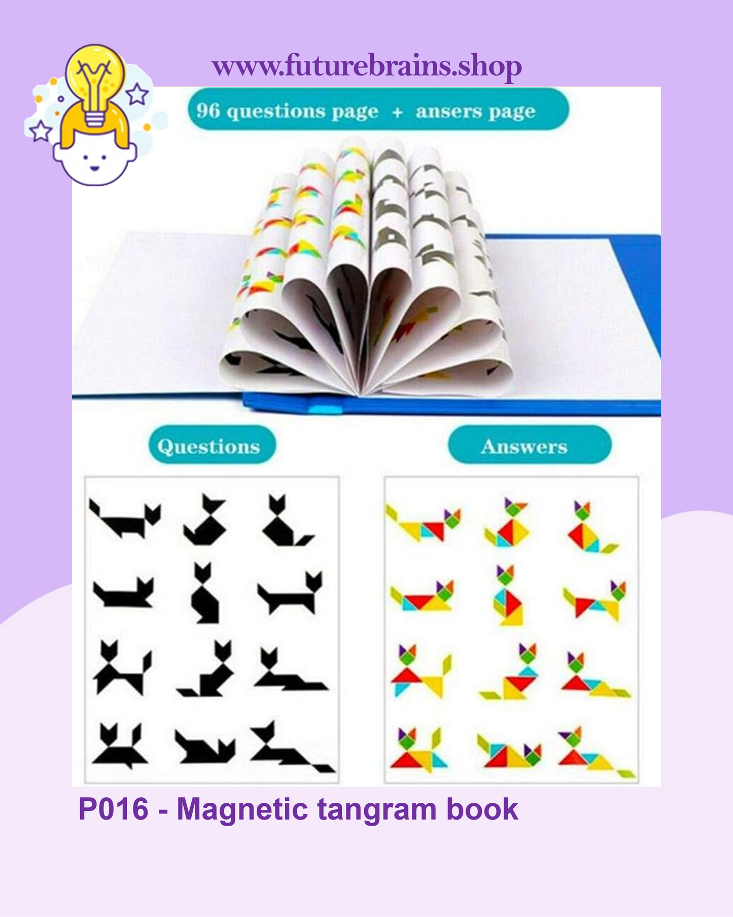 P016 - Magnetic tangram book