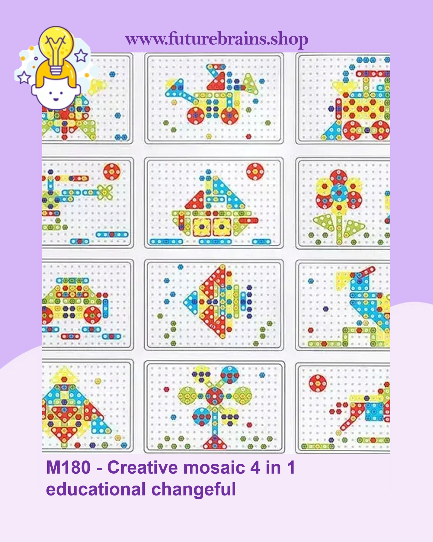 M180 - Creative mosaic 4 in 1 educational changeful