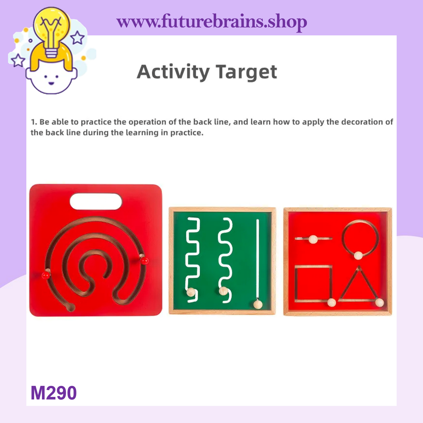 M290 - Montessori Geometric Tracing Board