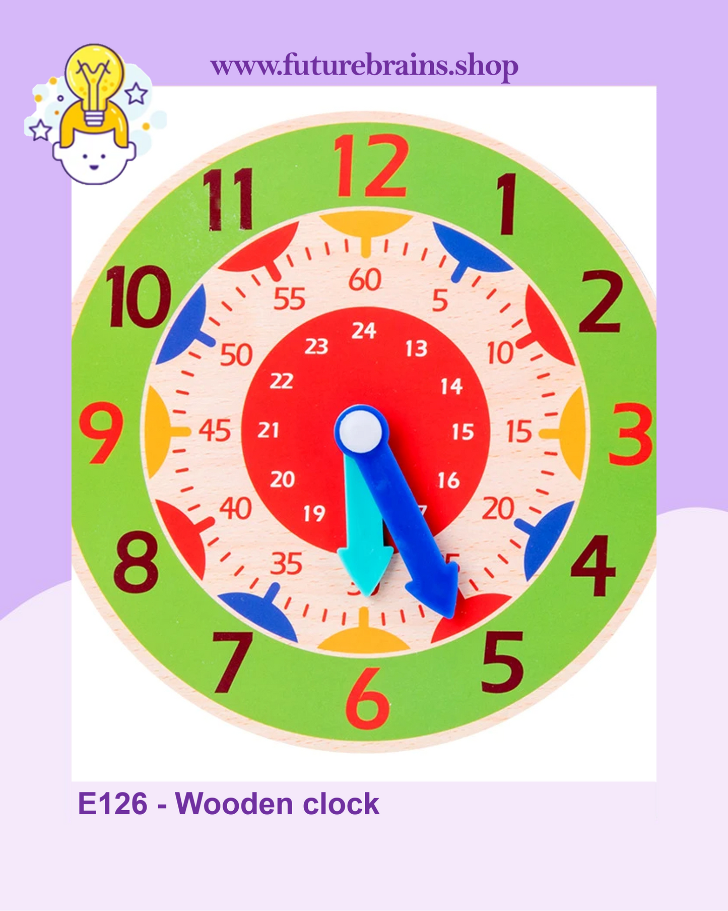 E126 - Wooden clock