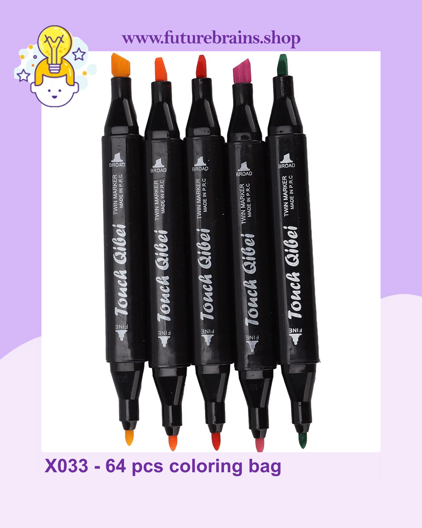 X033 - 64 pcs coloring bag