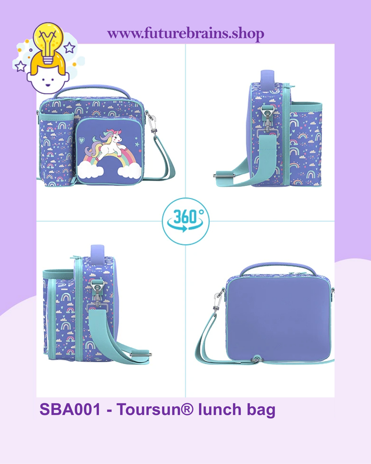 SBA001 - Toursun® lunch bag mermaid design