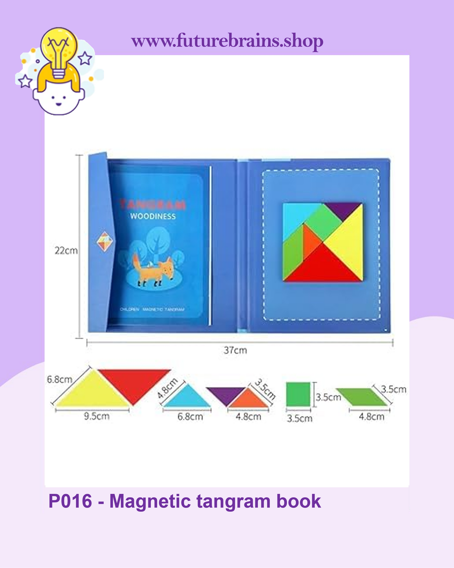 P016 - Magnetic tangram book
