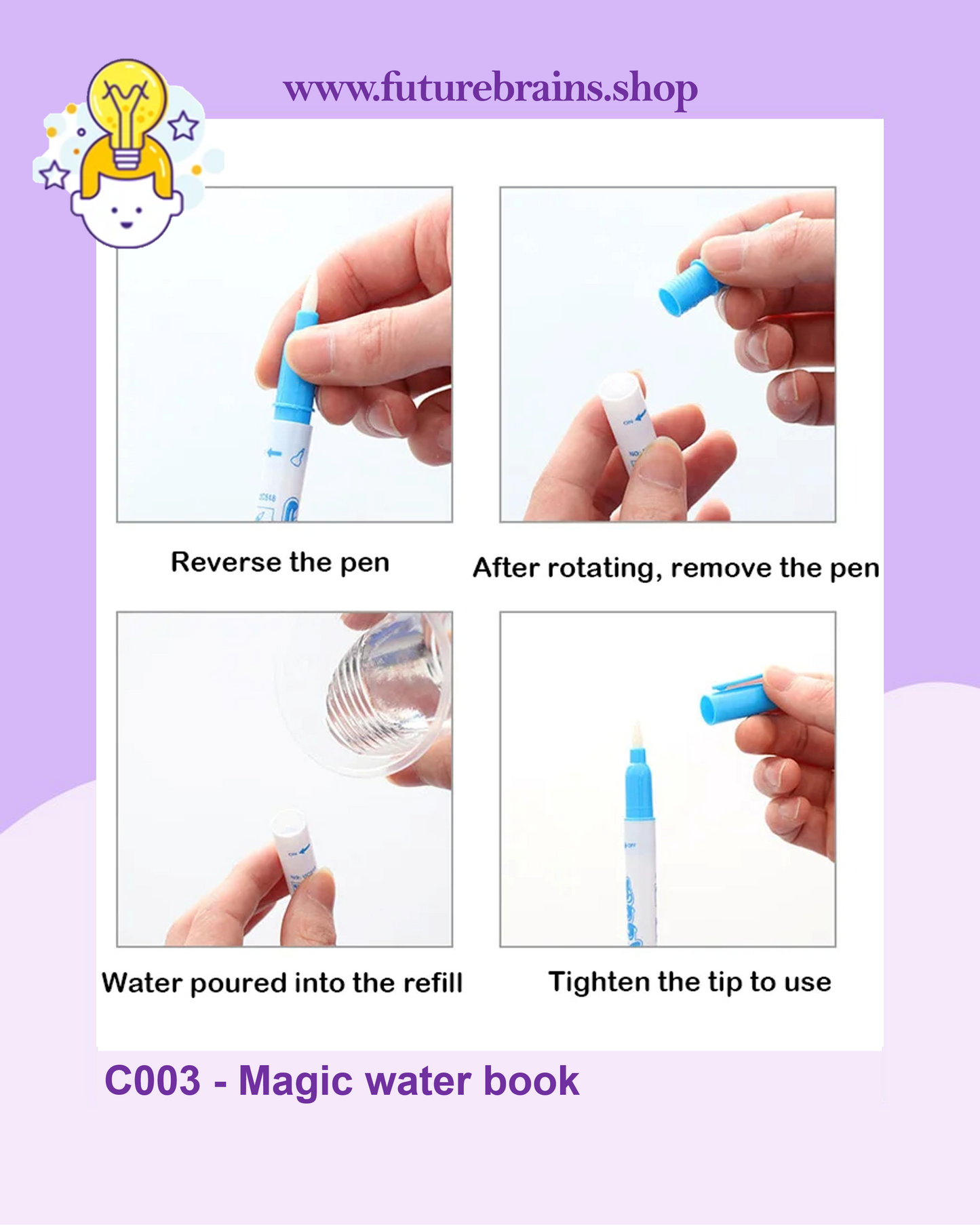 C003 - Magic water book (buy 5 for 5$)