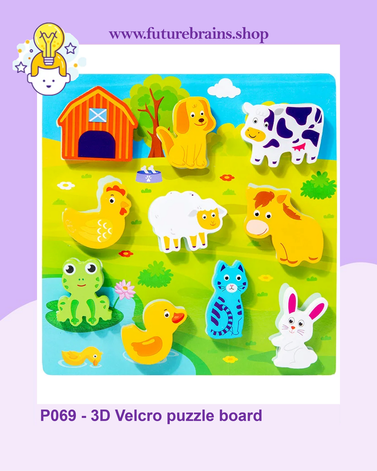 P069 - 3D Velcro puzzle board