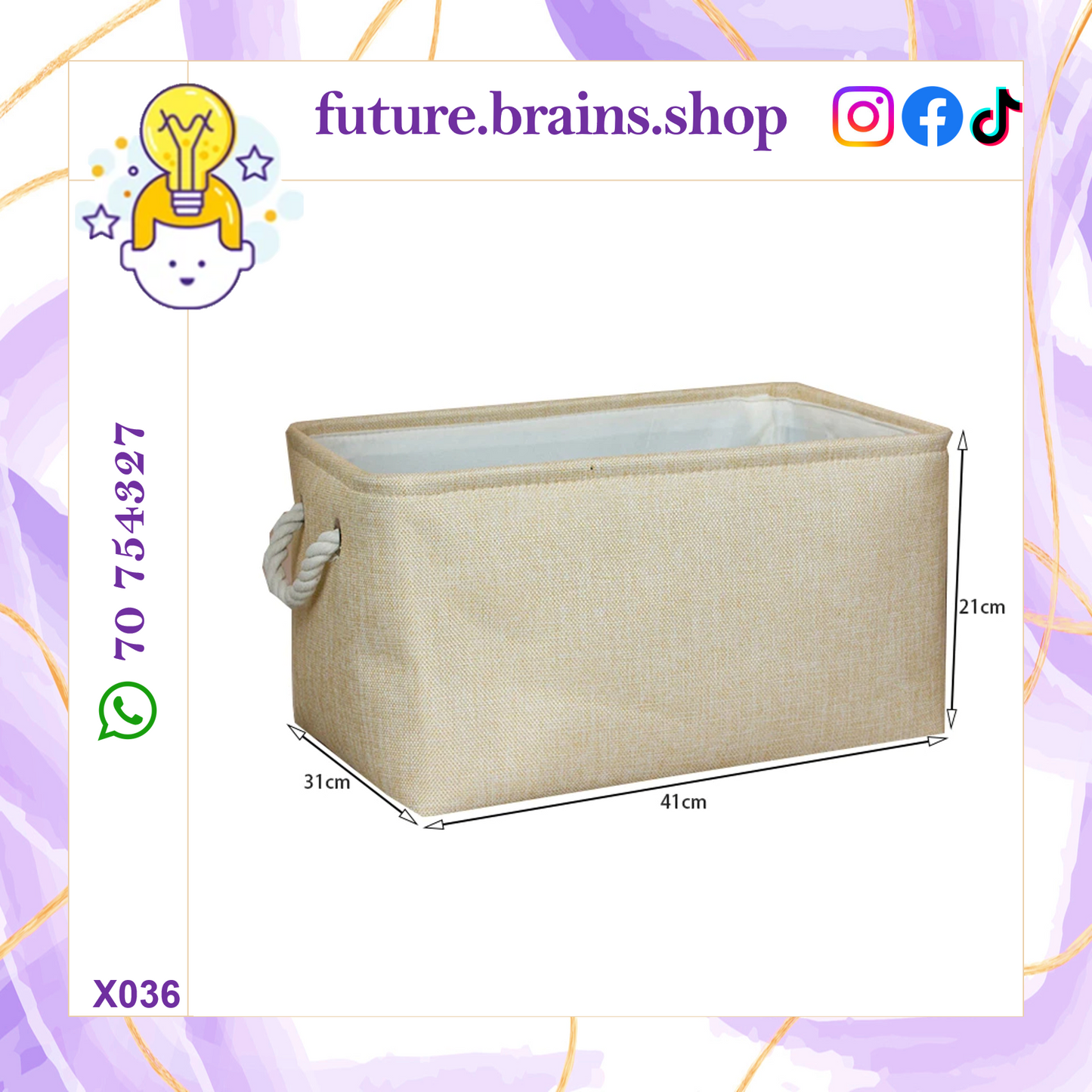 3 sizes storage baskets