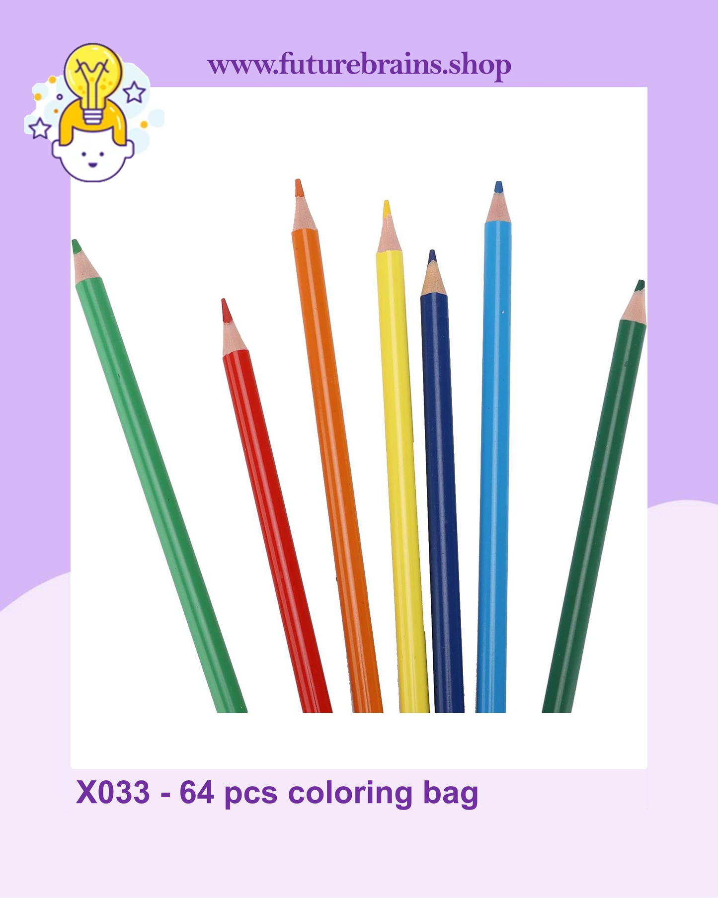 X033 - 64 pcs coloring bag