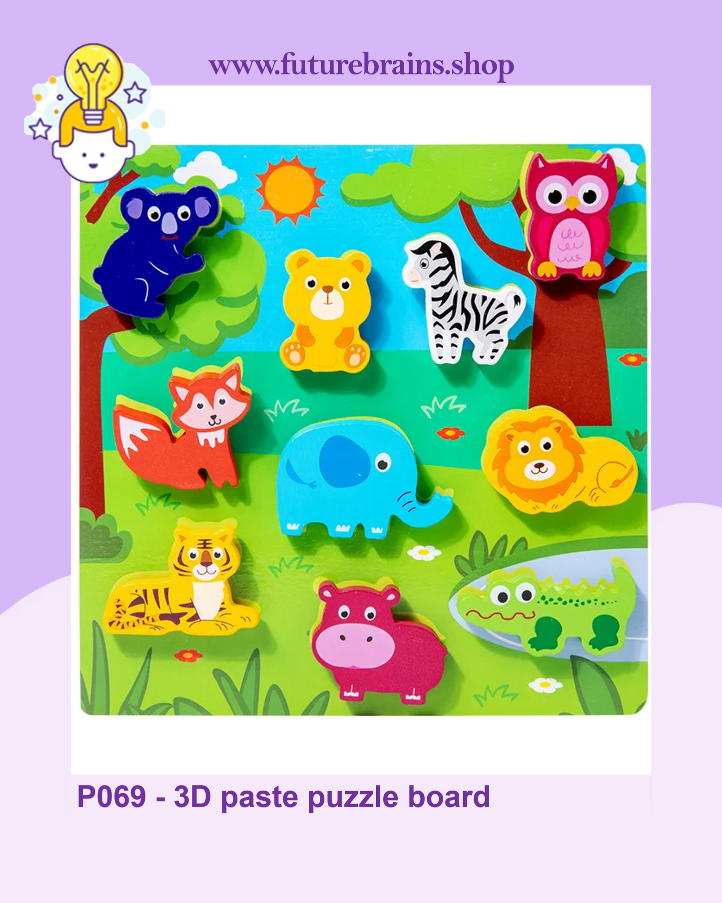 P069 - 3D Velcro puzzle board