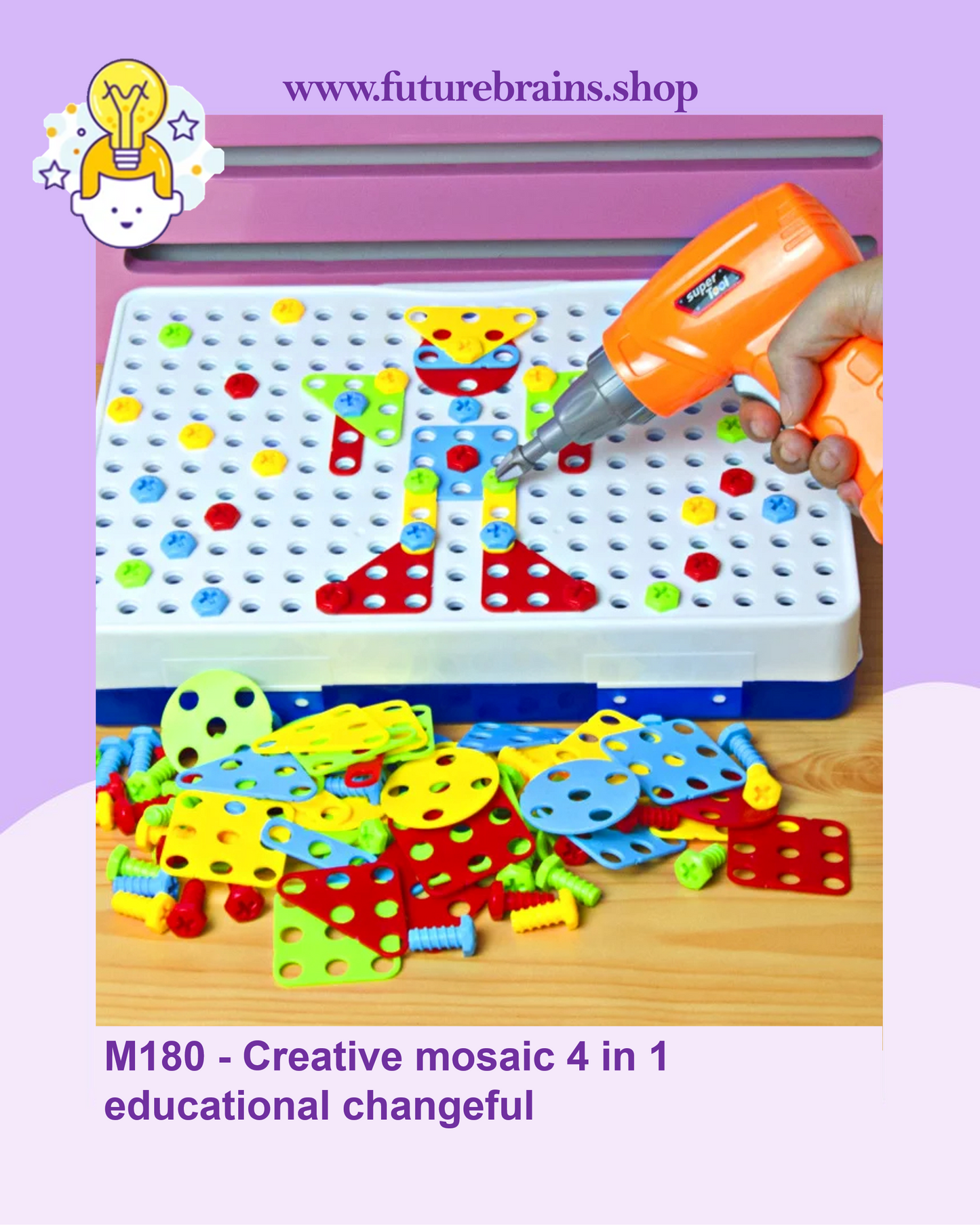 M180 - Creative mosaic 4 in 1 educational changeful