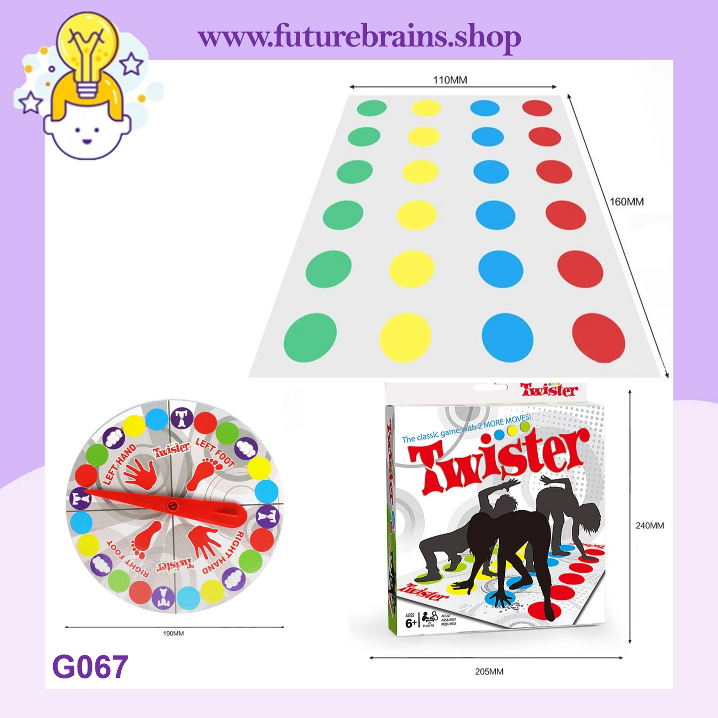 G067 - Twister - Dancing challenge mat