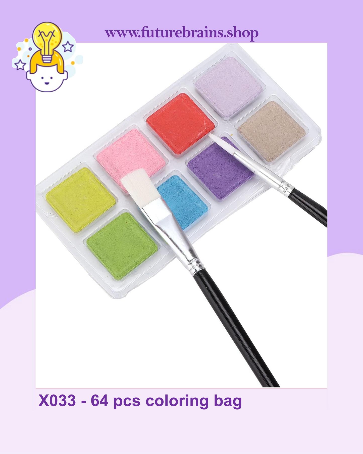 X033 - 64 pcs coloring bag