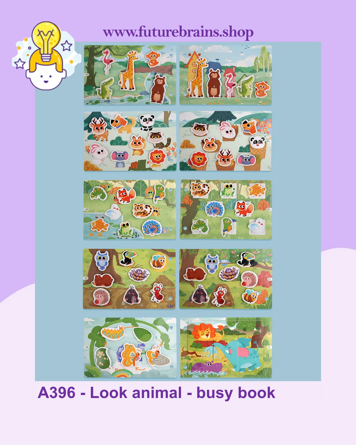 A396 - Look animal - busy book