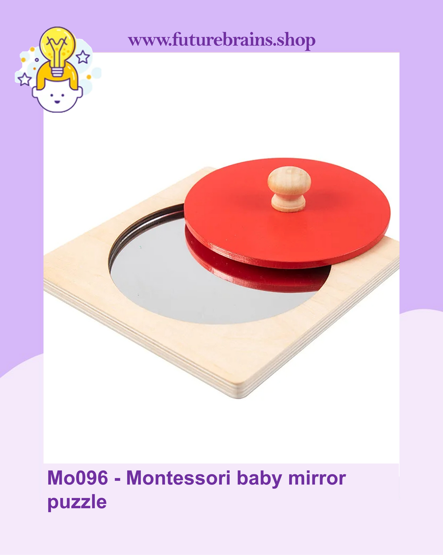 Mo096 - Montessori baby mirror puzzle