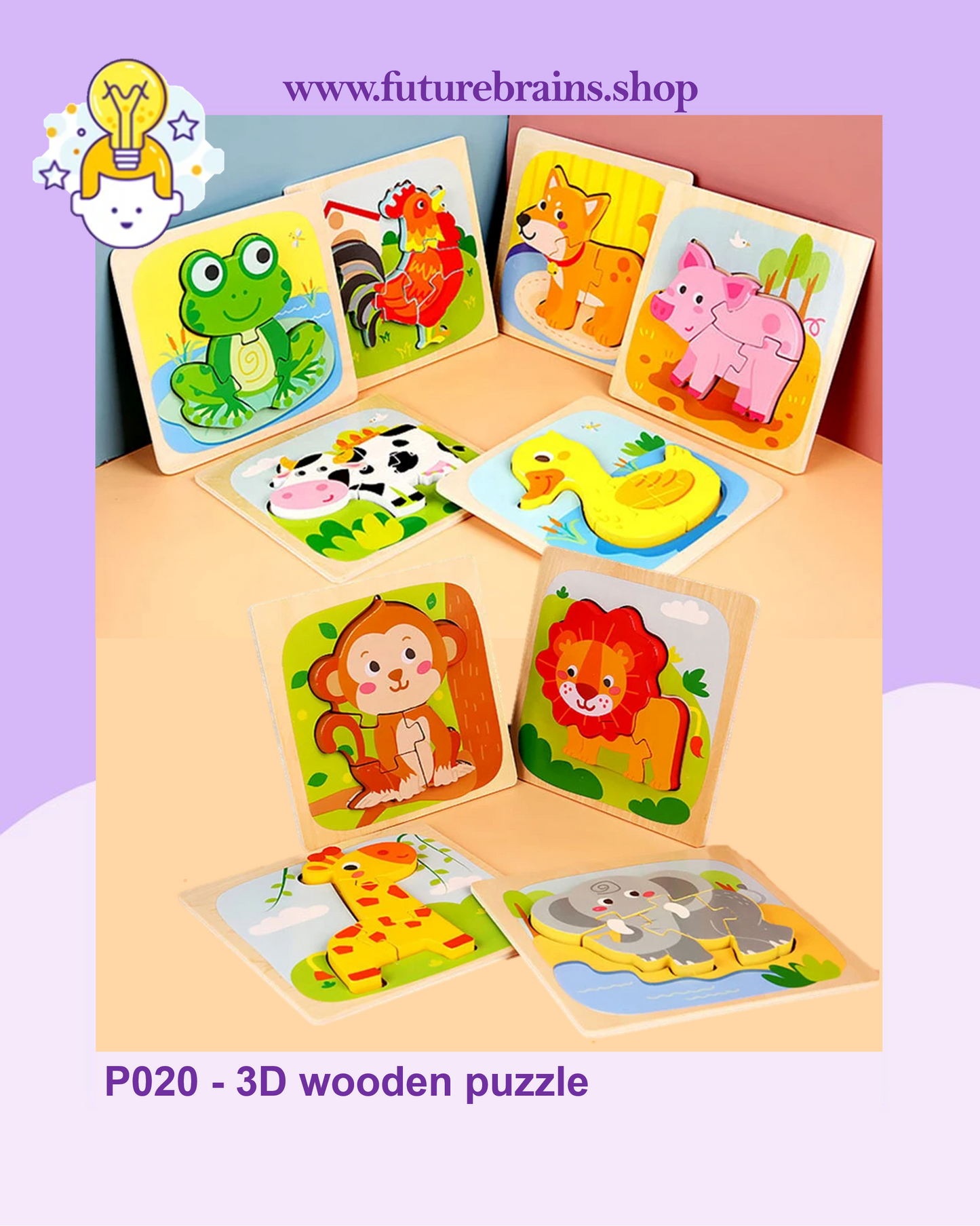 P020 - 3D wooden puzzle