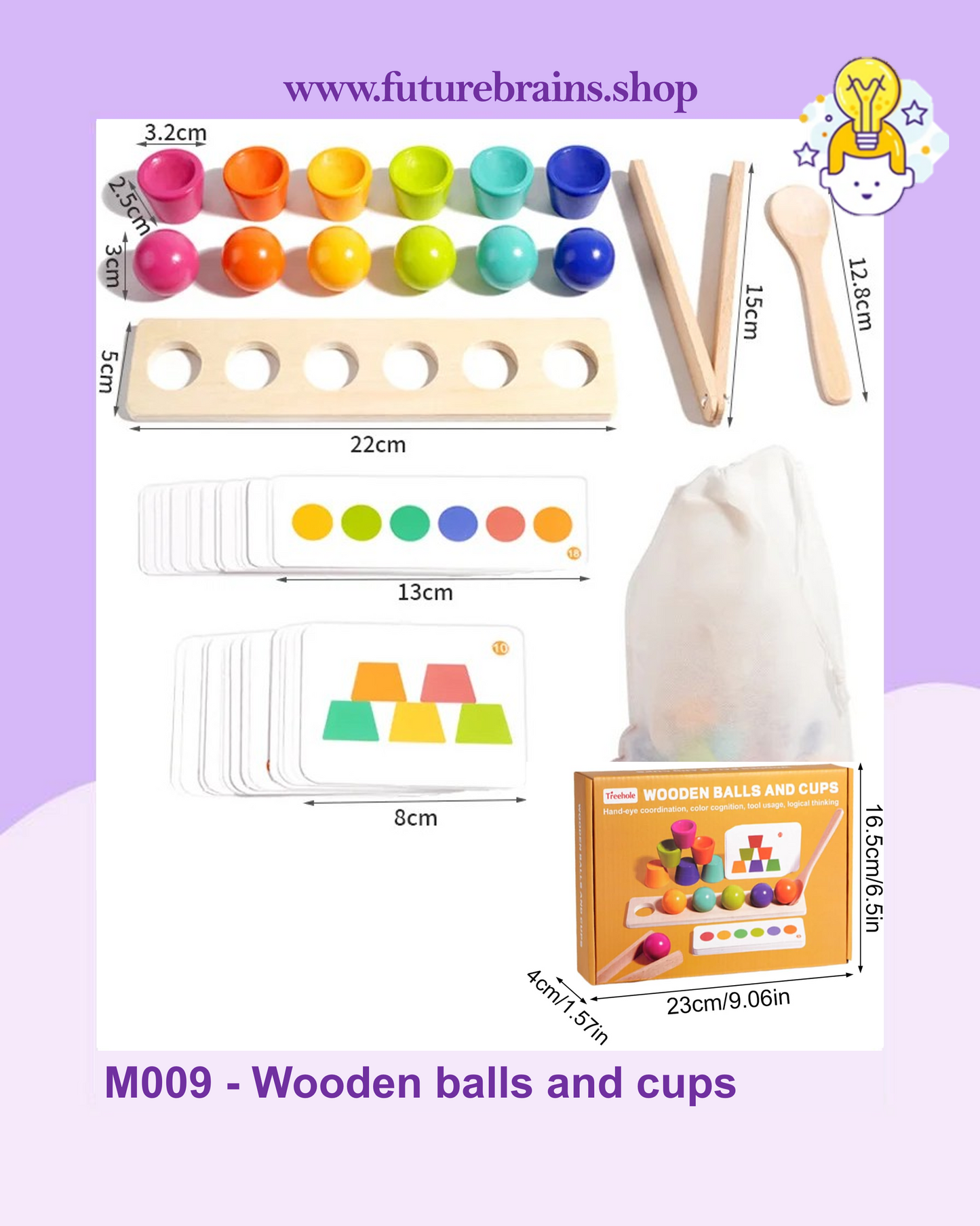 M009 - Wooden balls and cups