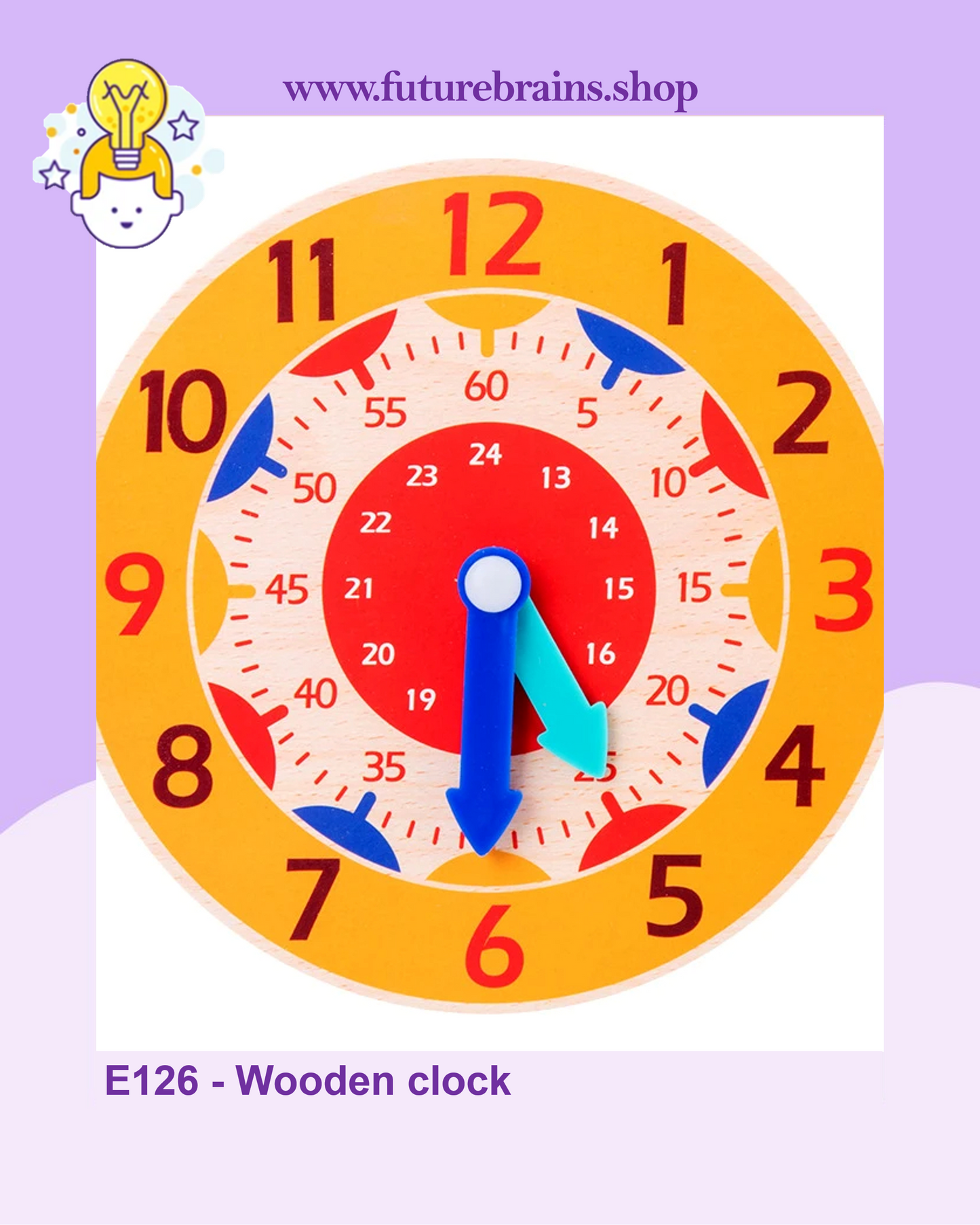 E126 - Wooden clock