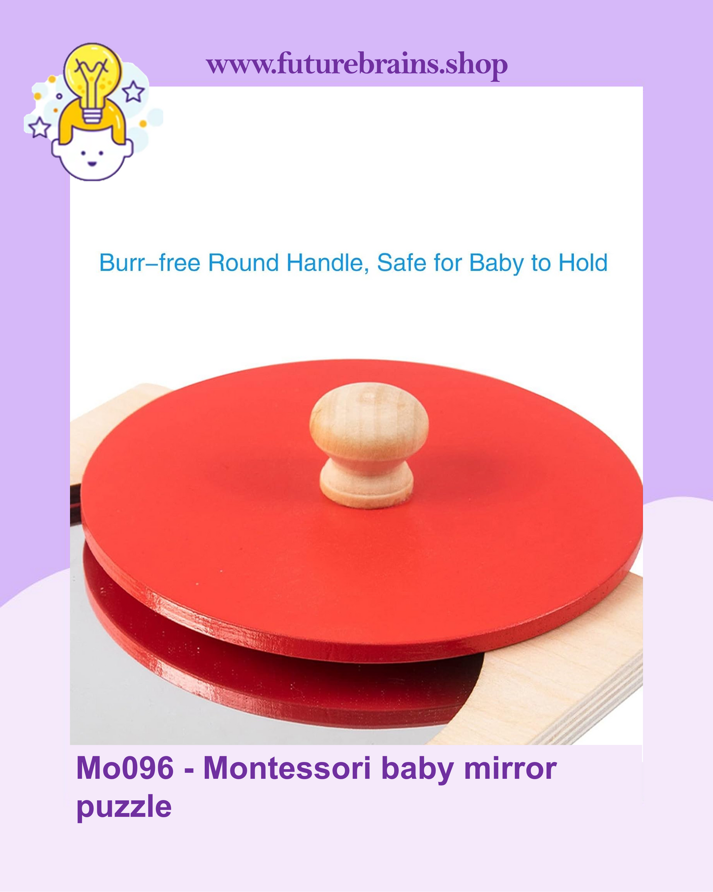 Mo096 - Montessori baby mirror puzzle