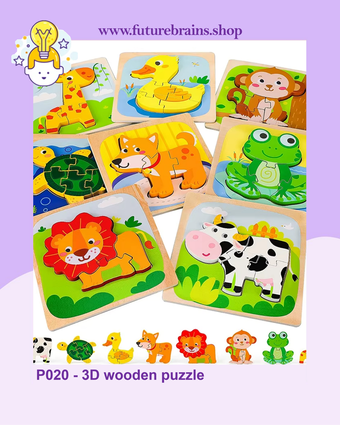 P020 - 3D wooden puzzle