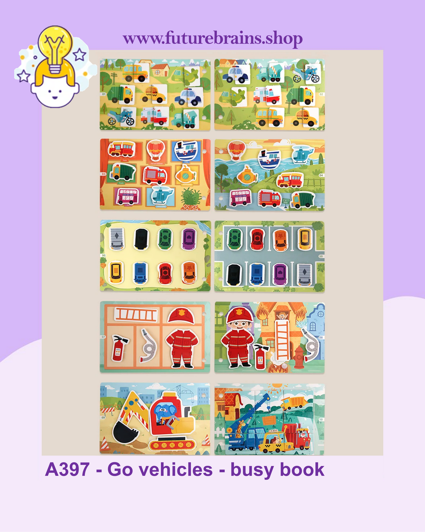 A397 - Go vehicles - busy book