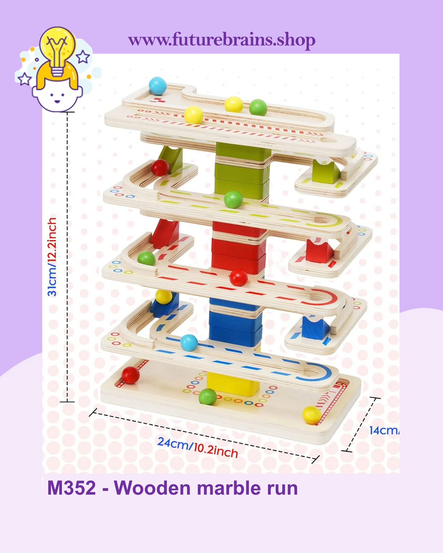 M352 - Wooden marble run