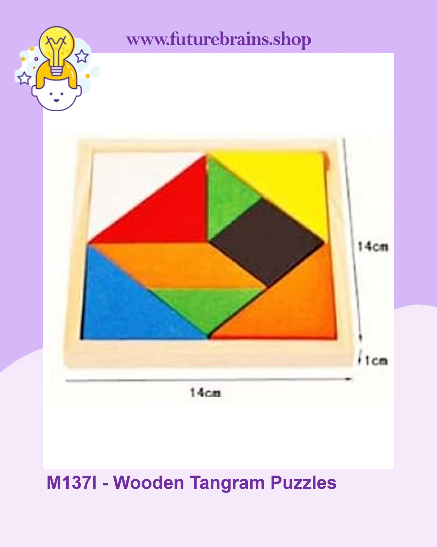 M137 - Wooden Tangram Puzzles - Teaching Aid Combination