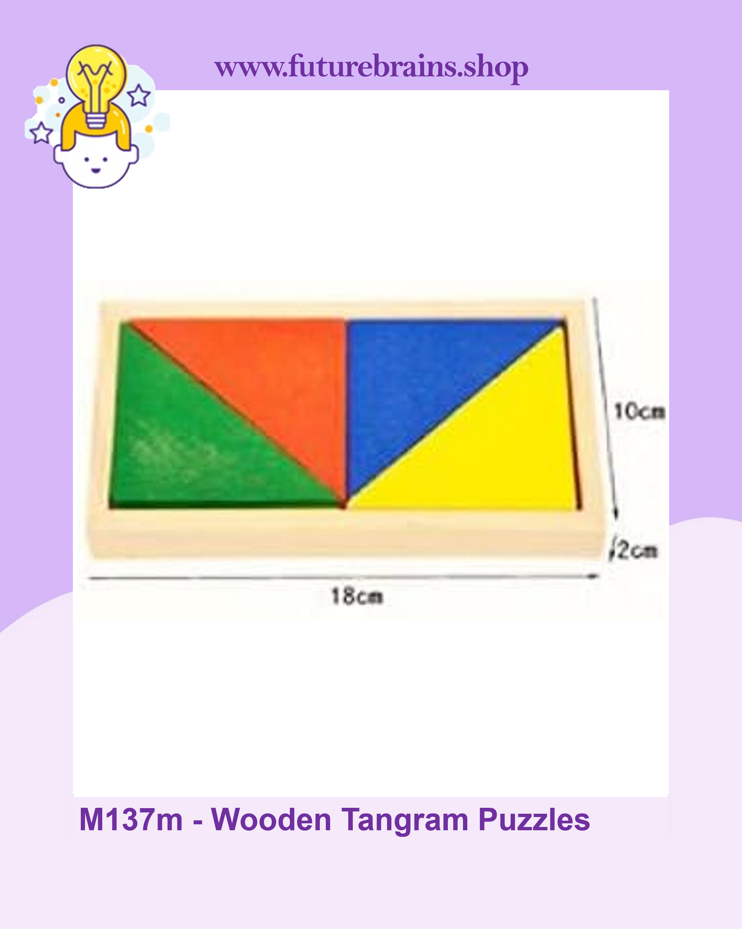 M137 - Wooden Tangram Puzzles - Teaching Aid Combination