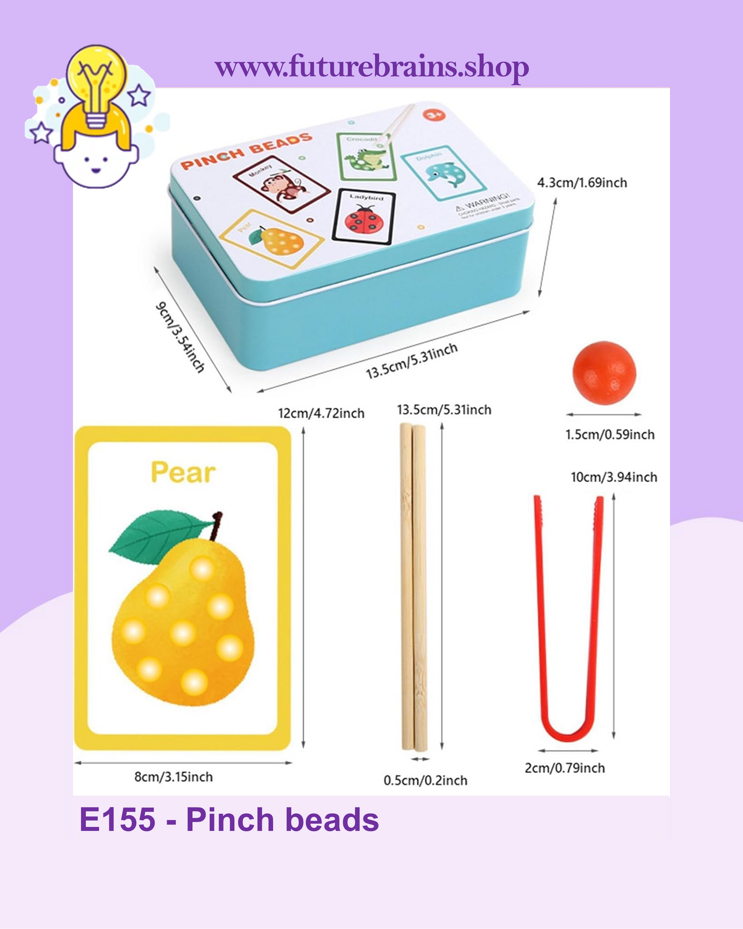 E155 - Pinch beads