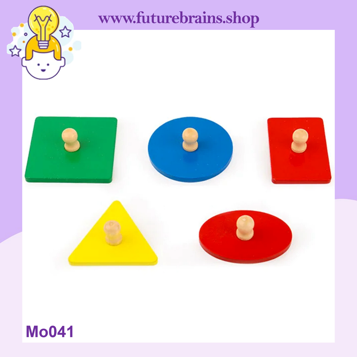 Mo041 - Montessori shapes sorting puzzle